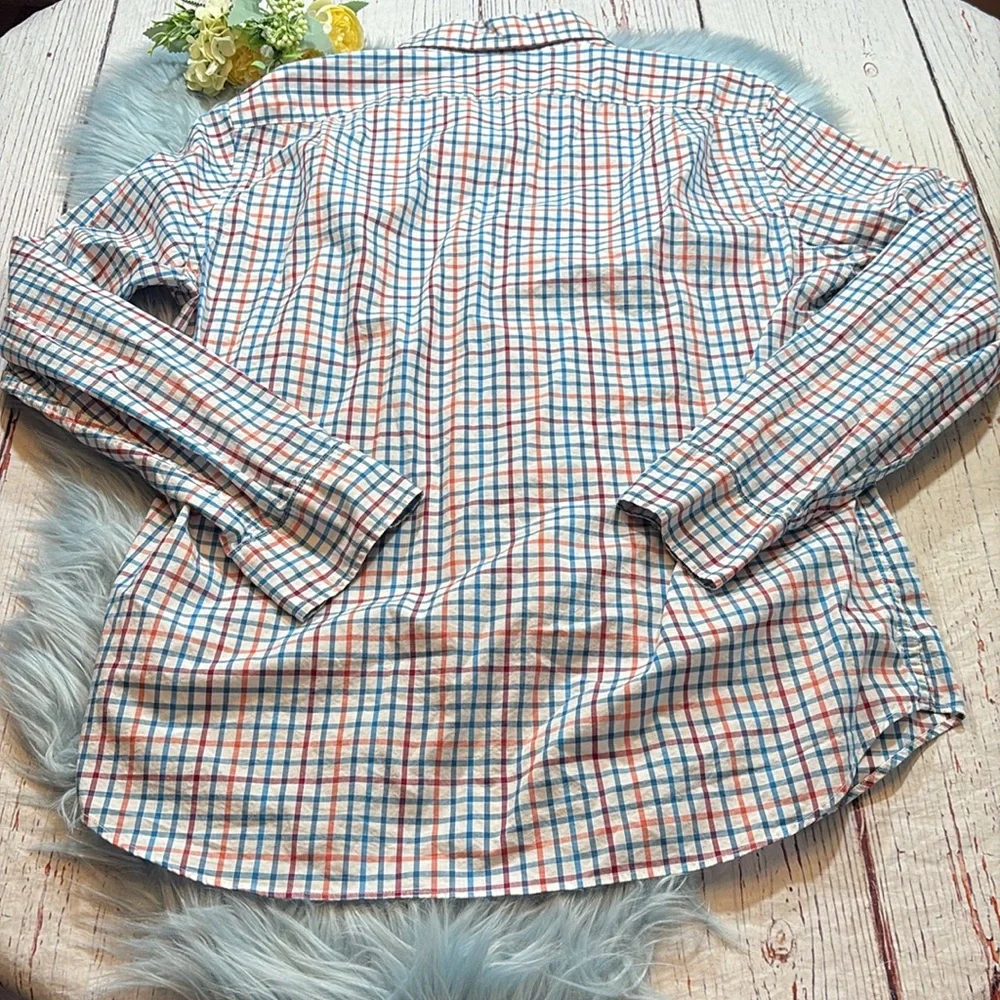 J. Crew Mercantile Flex Plaid Button Down Shirt sz L